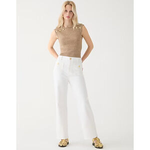 J. Crew White Cropped Jeans